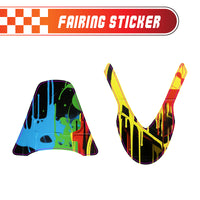 Graphic Kit Decals Fairing Sticker Custom Number For Razor MX500 MX650 - L006 Street Graffiti