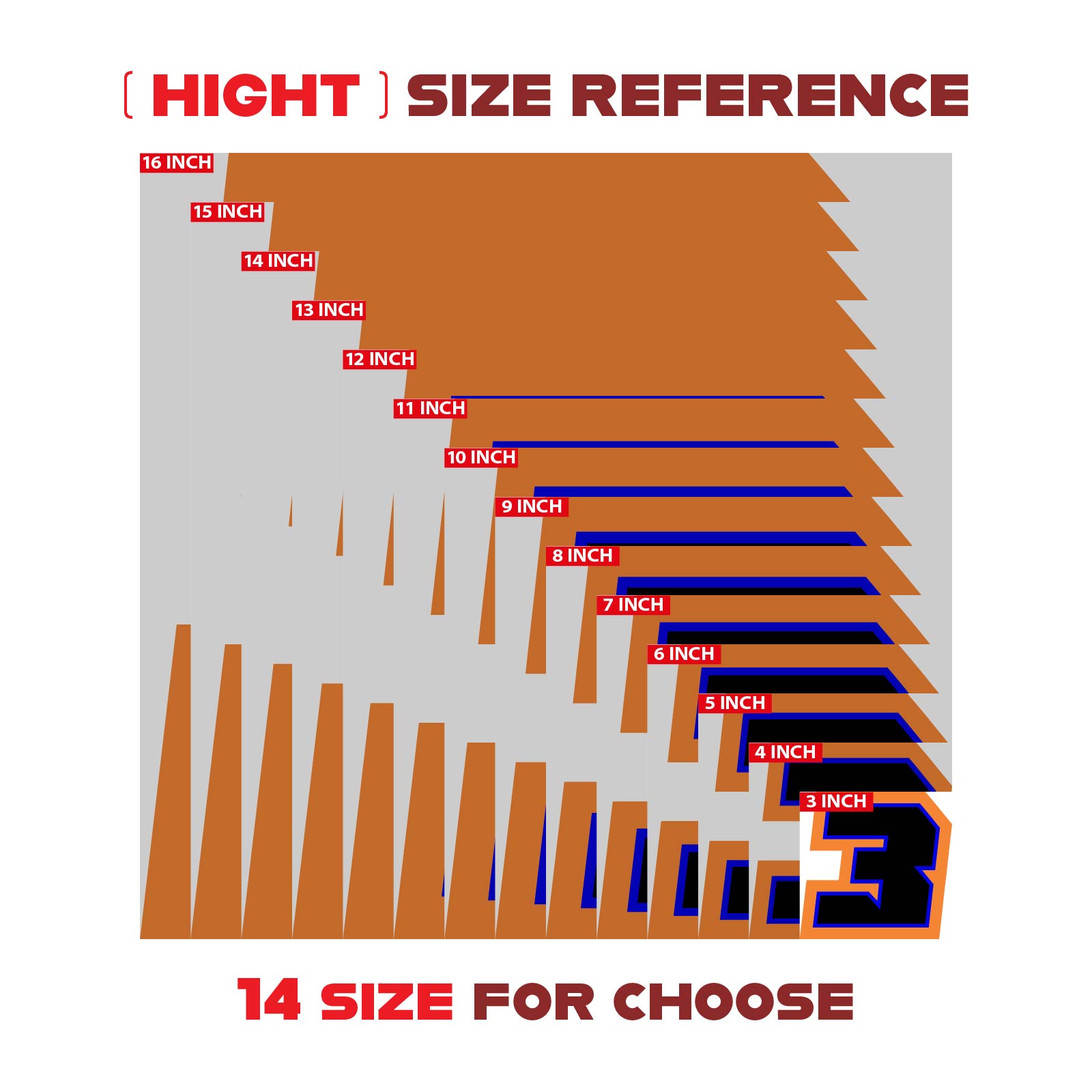 Custom Racing Number Stickers (G002 Style) – 3-Pack Personalized Dirt Bike & Motorcycle Decals