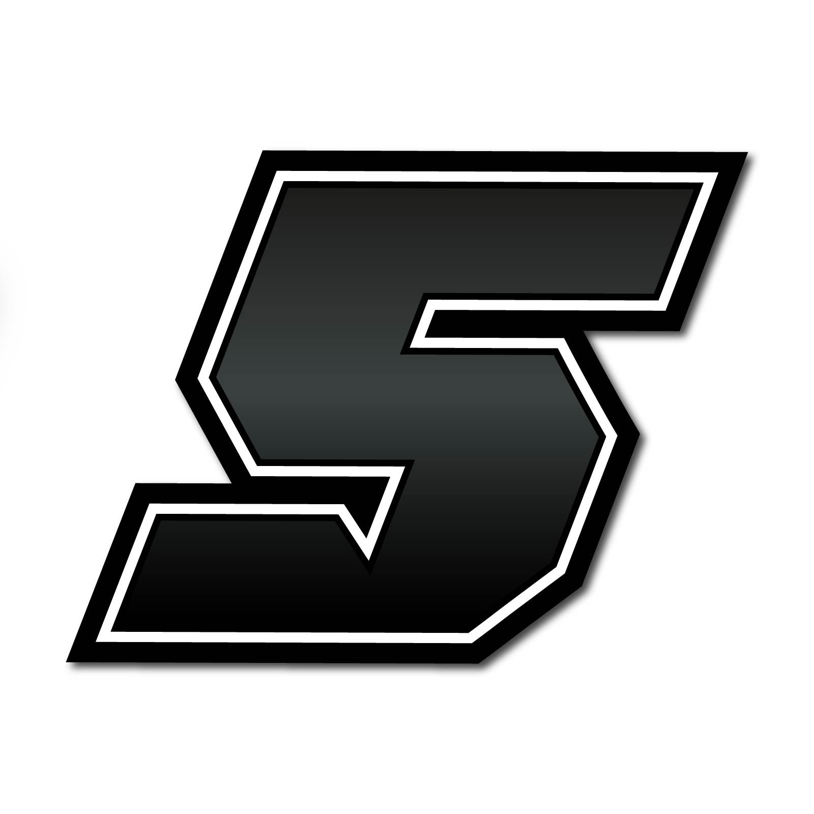 Three custom MC Motoparts racing number stickers in G006 gradient style, designed for dirt bikes and motorcycles.