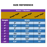 Personalize Custom MX Dirt Bike Motorcycle Racing Number Name Stickers - N32 - MC Motoparts