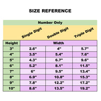 Personalize Custom MX Dirt Bike Motorcycle Racing Number Stickers - N32 - MC Motoparts