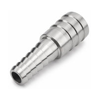 MC Motoparts 10mm to 25mm 304 stainless steel hose barb reducer joiner coupler, 50mm straight fitting