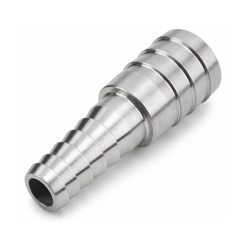 MC Motoparts 10mm to 25mm 304 stainless steel hose barb reducer joiner coupler, 50mm straight fitting