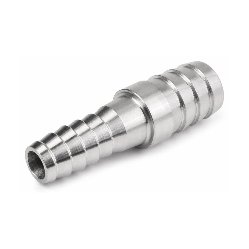 MC Motoparts 304 stainless steel 12mm to 15mm hose barb reducer joiner coupler, 50mm straight fitting