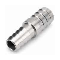 MC Motoparts 304 stainless steel hose barb reducer joiner, 14mm to 20mm, 50mm straight fitting