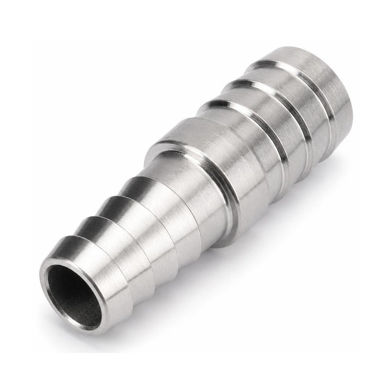 MC Motoparts 304 stainless steel hose barb reducer joiner, 14mm to 20mm, 50mm straight fitting