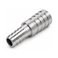 MC Motoparts 14mm to 22mm 304 stainless steel hose barb reducer joiner coupler, 50mm straight fitting