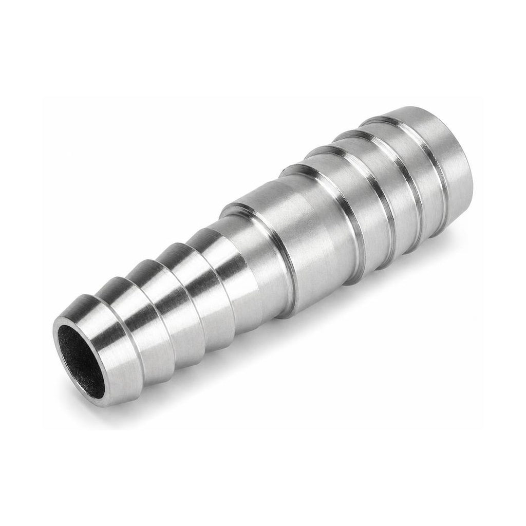 MC Motoparts 304 stainless steel 16mm to 20mm hose barb reducer joiner coupler, 50mm straight fitting