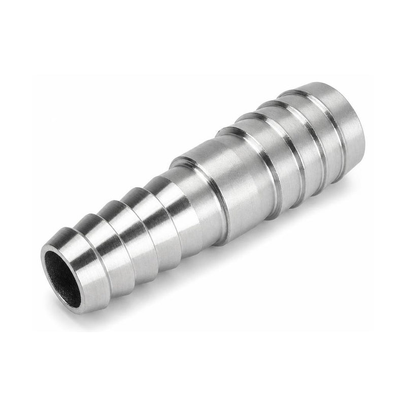 MC Motoparts 304 stainless steel 16mm to 20mm hose barb reducer joiner coupler, 50mm straight fitting
