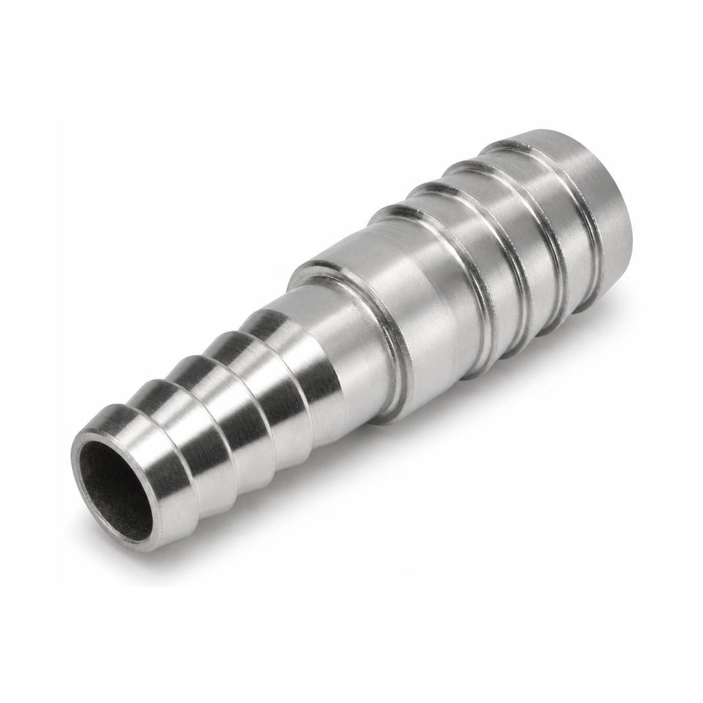 MC Motoparts 16mm to 25mm 304 stainless steel hose barb reducer joiner coupler, 50mm straight fitting