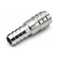 MC Motoparts 304 stainless steel hose barb reducer adapter, 16mm to 32mm straight 50mm coupler