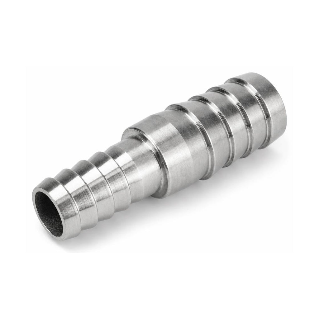 MC Motoparts 304 stainless steel 20mm to 25mm hose barb reducer joiner coupler, 50mm straight fitting