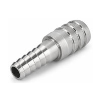 MC Motoparts 304 stainless steel 8mm to 32mm hose barb reducer joiner coupler, 50mm straight fitting