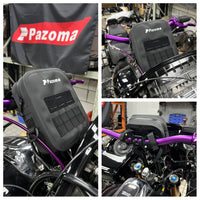 Pazoma 100% Waterproof Motorcycle Handlebar Bag Tactical Riser Bag for Harley Softail Dyna Sportster