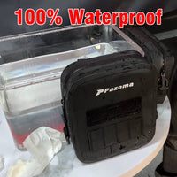 Pazoma 100% Waterproof Motorcycle Handlebar Bag Tactical Riser Bag for Harley Softail Dyna Sportster