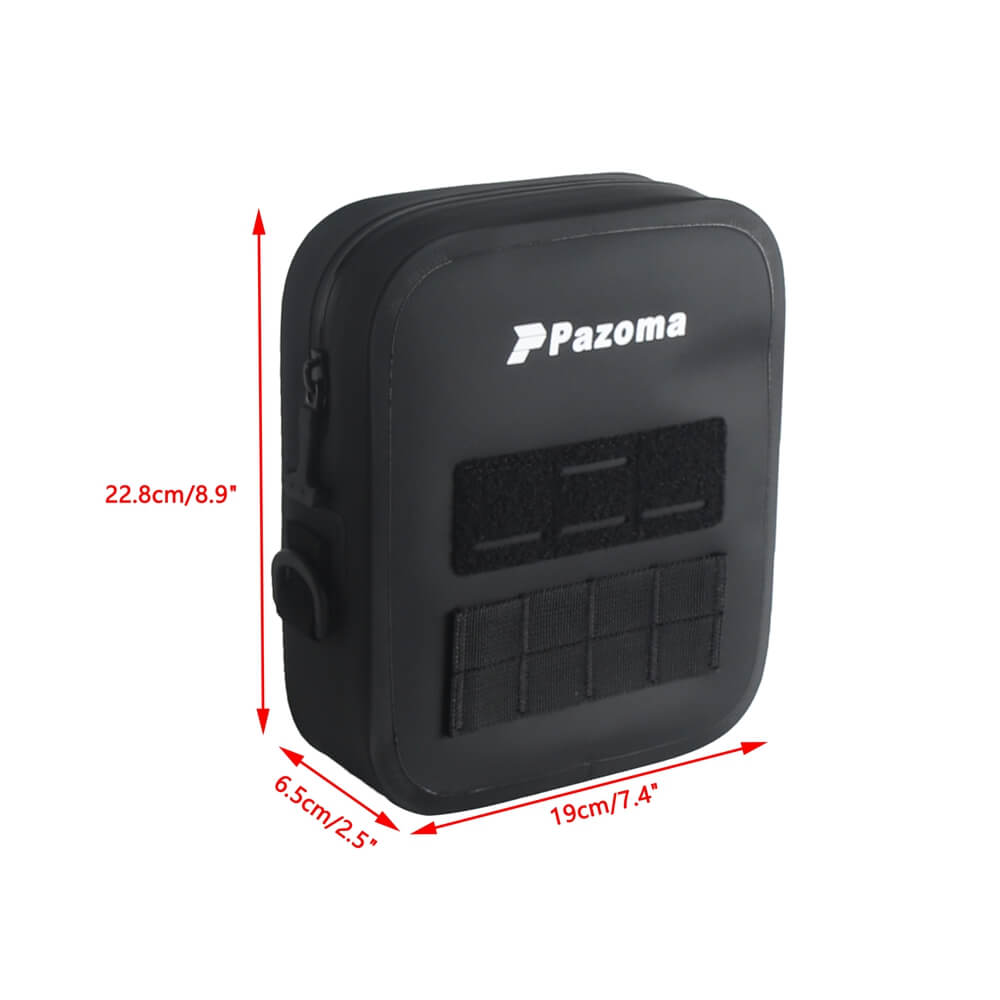 Pazoma 100% Waterproof Motorcycle Handlebar Bag Tactical Riser Bag for Harley Softail Dyna Sportster