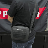 Pazoma 100% Waterproof Motorcycle Handlebar T-Bar Bag Storage with Airtight Zipper for All-Weather Riding for Harley Dyna Softail