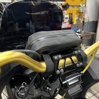 Pazoma 100% Waterproof Motorcycle Handlebar T-Bar Bag Storage with Airtight Zipper for All-Weather Riding for Harley Dyna Softail