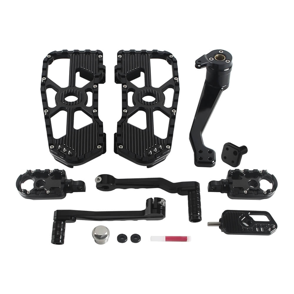 Performance Bagger CNC Aluminum MX Floorboards Shift Brake Levers Kit for Harley Touring Street Road Glide FLHX FLTR 2014-2026