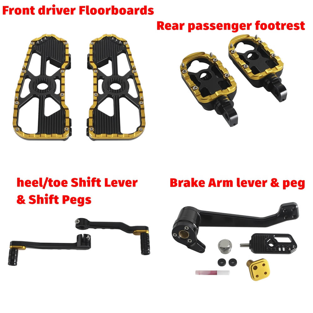 Performance Bagger CNC Aluminum MX Floorboards Shift Brake Levers Kit for Harley Touring Street Road Glide FLHX FLTR 2014-2026