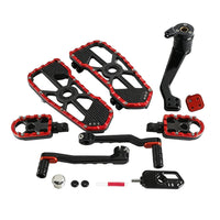 Performance Bagger CNC Aluminum MX Floorboards Shift Brake Levers Kit for Harley Touring Street Road Glide FLHX FLTR 2014-2026