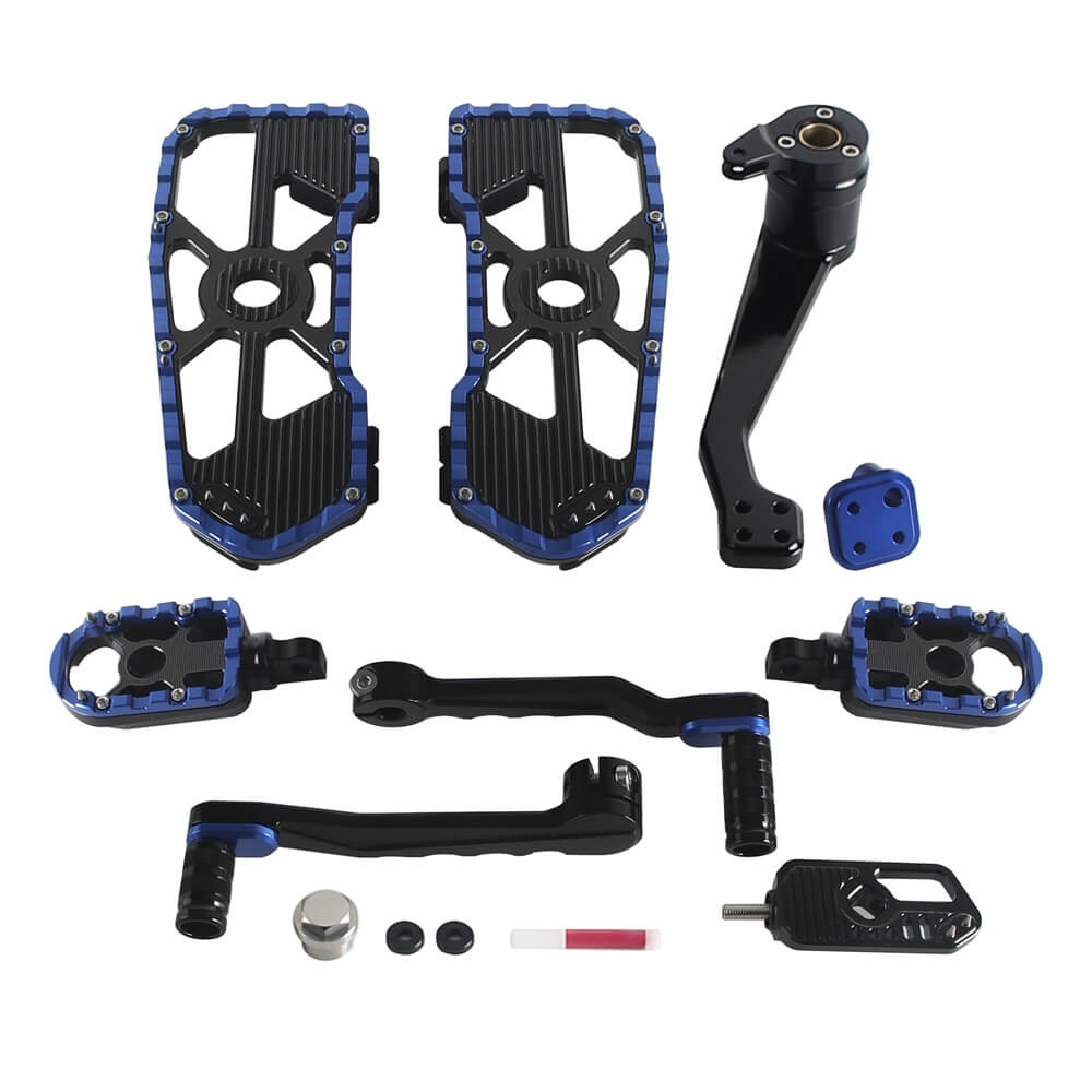 Performance Bagger CNC Aluminum MX Floorboards Shift Brake Levers Kit for Harley Touring Street Road Glide FLHX FLTR 2014-2026