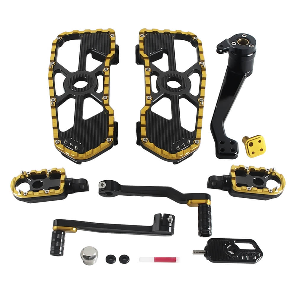Performance Bagger CNC Aluminum MX Floorboards Shift Brake Levers Kit for Harley Touring Street Road Glide FLHX FLTR 2014-2026