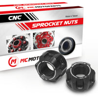 Fits Kawasaki Z125 KLX 110 KSR110 KL110 SPOKE6 Billet M10 Rear Sprocket Nuts - MC Motoparts