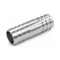 MC Motoparts 45mm 304 stainless steel straight hose barb joiner coupler adapter fitting