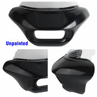 Harley Dyna Low Rider Street Bob Fat Bob FXR Front Headlight Shark Fairing w/Baja Designs Dual LP4 Lighting Bracket Mount - pazoma