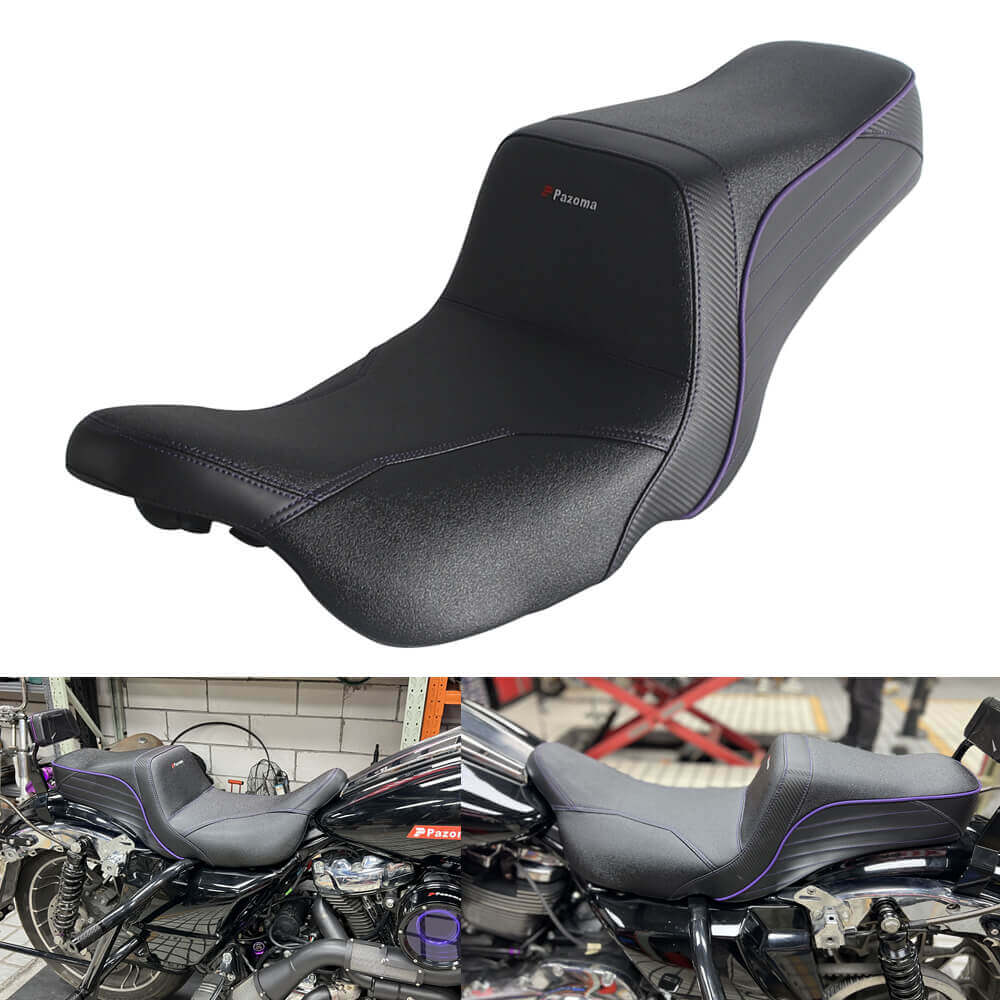 Top Performance Tailwhip Seats LS Step 2-Up Gel Pad Seat for 2008-2025 Harley Touring FL Road Glide Street Glide Road King