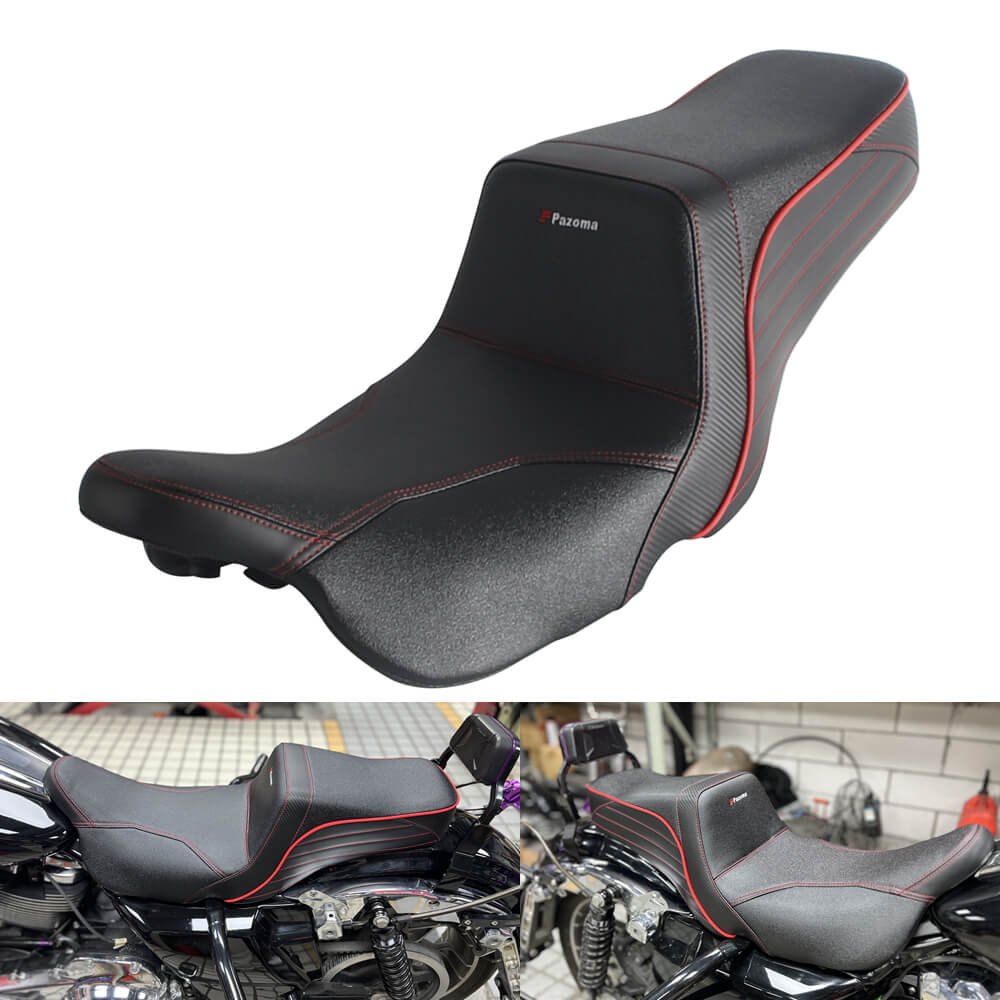 Top Performance Tailwhip Seats LS Step 2-Up Gel Pad Seat for 2008-2025 Harley Touring FL Road Glide Street Glide Road King