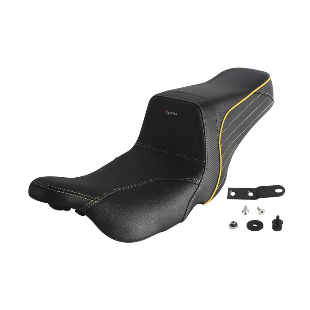 Top Performance Tailwhip Seats LS Step 2-Up Gel Pad Seat for 2008-2025 Harley Touring FL Road Glide Street Glide Road King