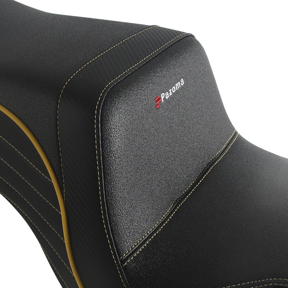 Top Performance Tailwhip Seats LS Step 2-Up Gel Pad Seat for 2008-2025 Harley Touring FL Road Glide Street Glide Road King