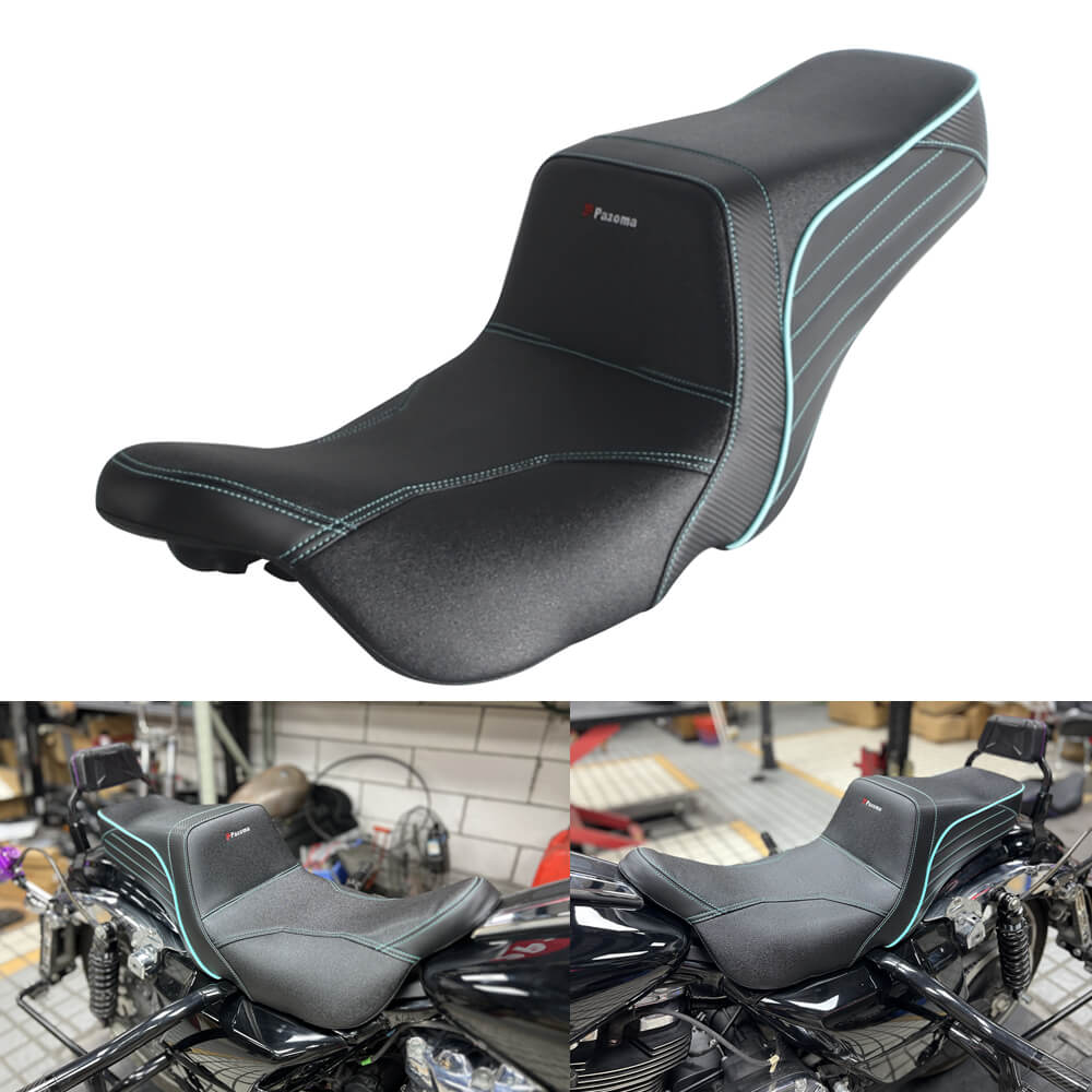 Top Performance Tailwhip Seats LS Step 2-Up Gel Pad Seat for 2008-2025 Harley Touring FL Road Glide Street Glide Road King