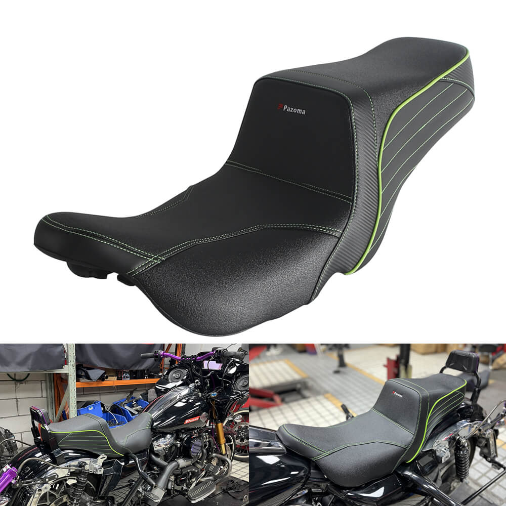 Top Performance Tailwhip Seats LS Step 2-Up Gel Pad Seat for 2008-2025 Harley Touring FL Road Glide Street Glide Road King