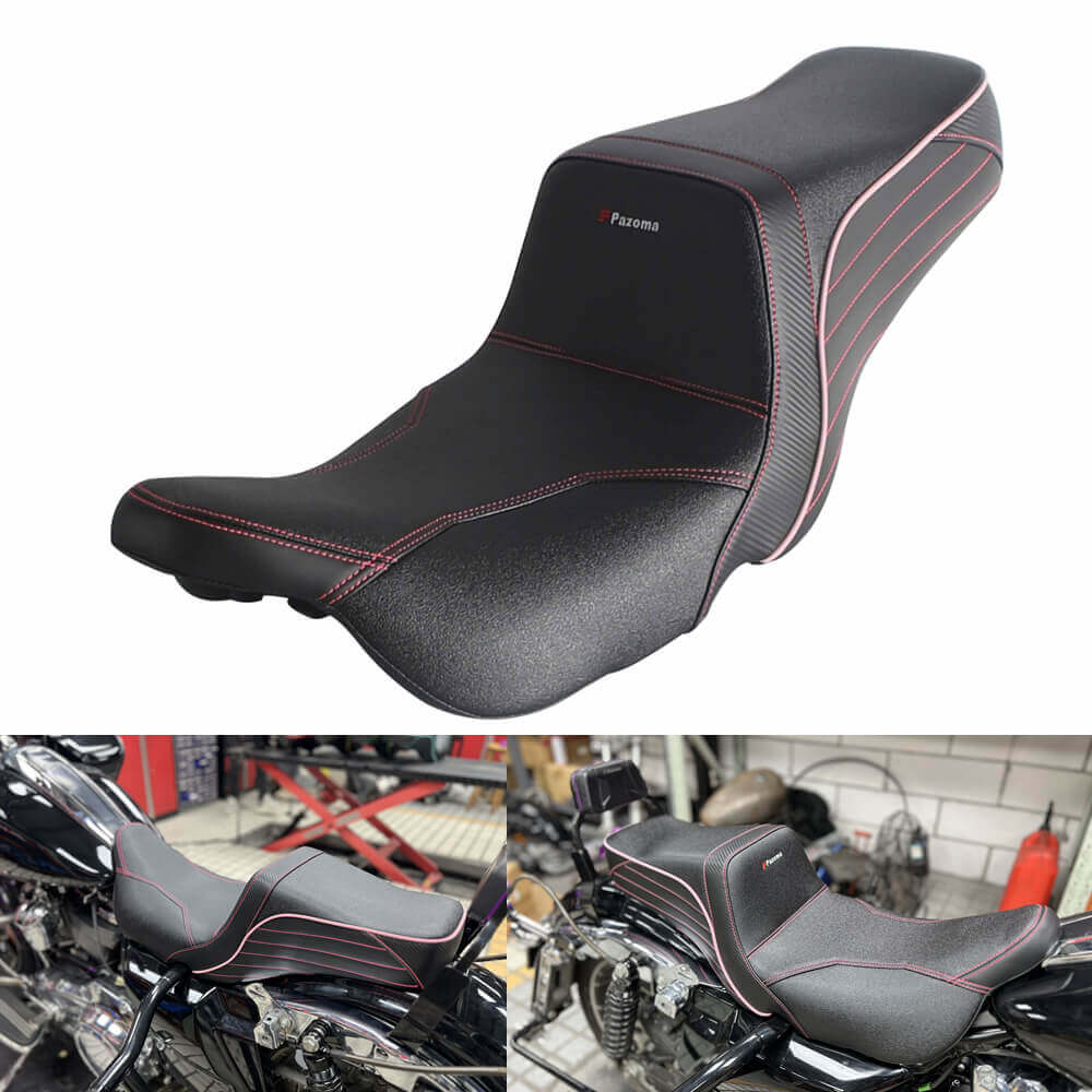 Top Performance Tailwhip Seats LS Step 2-Up Gel Pad Seat for 2008-2025 Harley Touring FL Road Glide Street Glide Road King