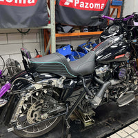 Top Performance Tailwhip Seats LS Step 2-Up Gel Pad Seat for 2008-2025 Harley Touring FL Road Glide Street Glide Road King