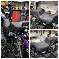 Top Performance Tailwhip Seats LS Step 2-Up Gel Pad Seat for 2008-2025 Harley Touring FL Road Glide Street Glide Road King