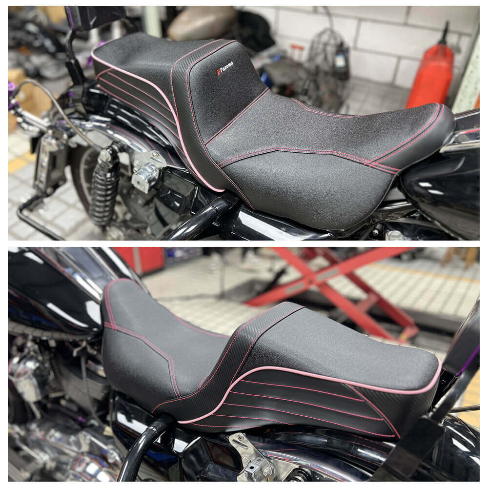 Top Performance Tailwhip Seats LS Step 2-Up Gel Pad Seat for 2008-2025 Harley Touring FL Road Glide Street Glide Road King