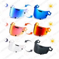 For Arai VAS-V Photochromic Replacement Visor - RX-7X / RX-7V / RX-7V EVO, Corsair-X, Quantic, Chaser-X, QV-Pro, Rapide-Neo / Concept-X, Astro-GX - Self-Tinting