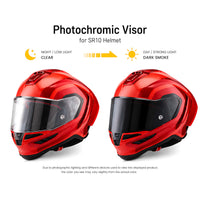 For Alpinestars SR10 Supertech Replacement Visor - Photochromic Visor – Clear to Dark Transition