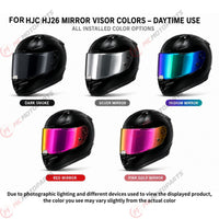 For HJC RPHA 11 70 Replacement Visor (HJ26 / ST) – Tinted & Spectra Mirror Finishes - Daytime Use Series