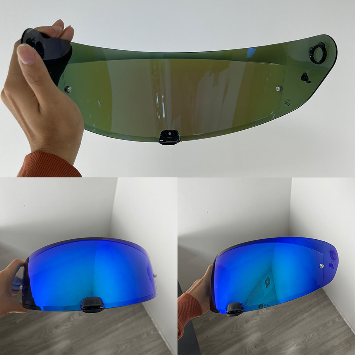 For HJC i70 i10 Replacement Visor (HJ31) – Tinted & Spectra Mirror Finishes - Daytime Use Series