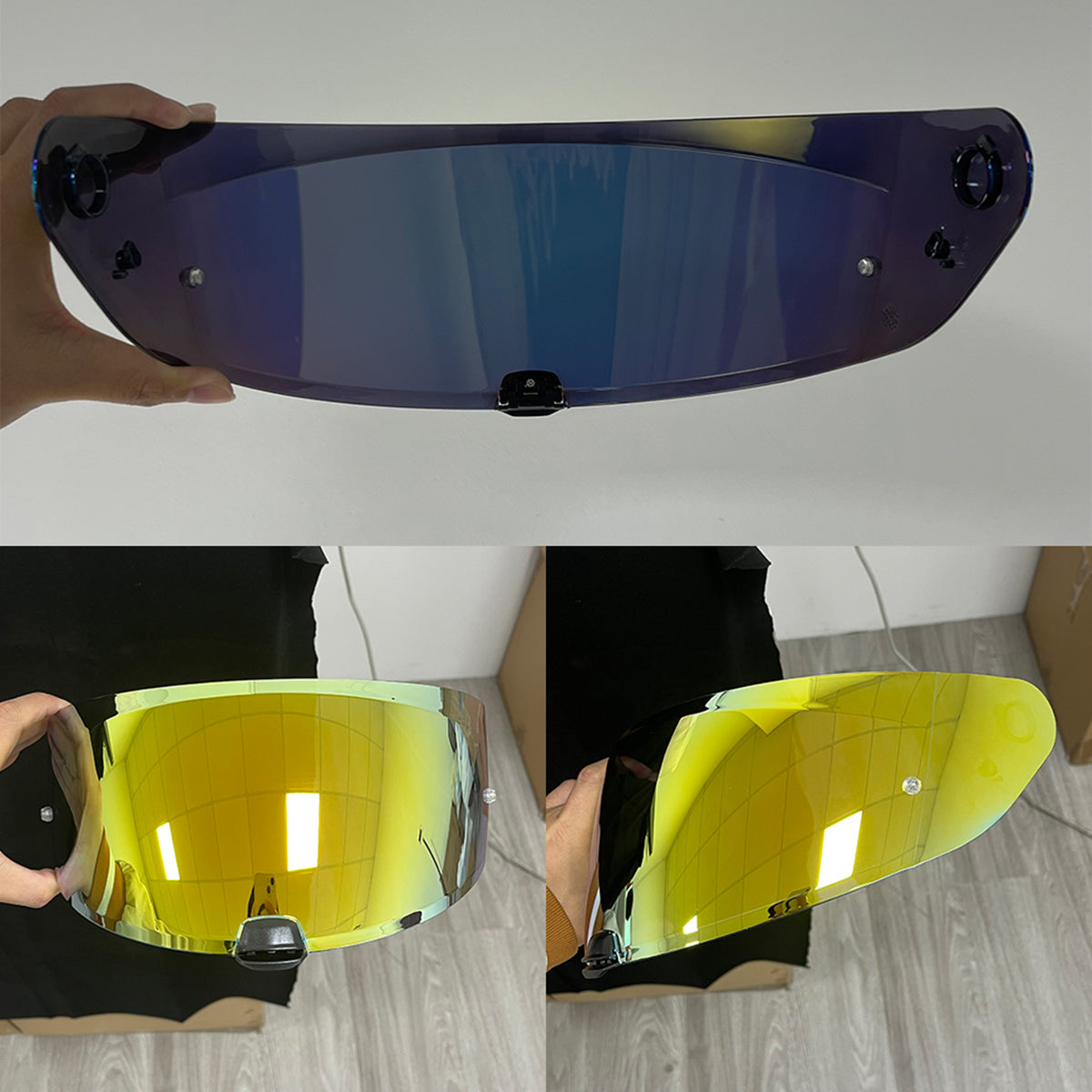 For HJC i70 i10 Replacement Visor (HJ31) – Tinted & Spectra Mirror Finishes - Daytime Use Series