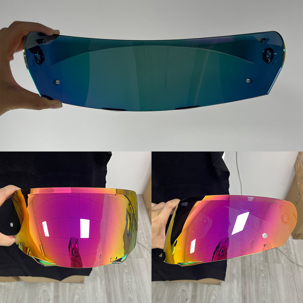 For HJC i90 i91 Replacement Visor (HJ33) – Tinted & Spectra Mirror Finishes - Daytime Use Series