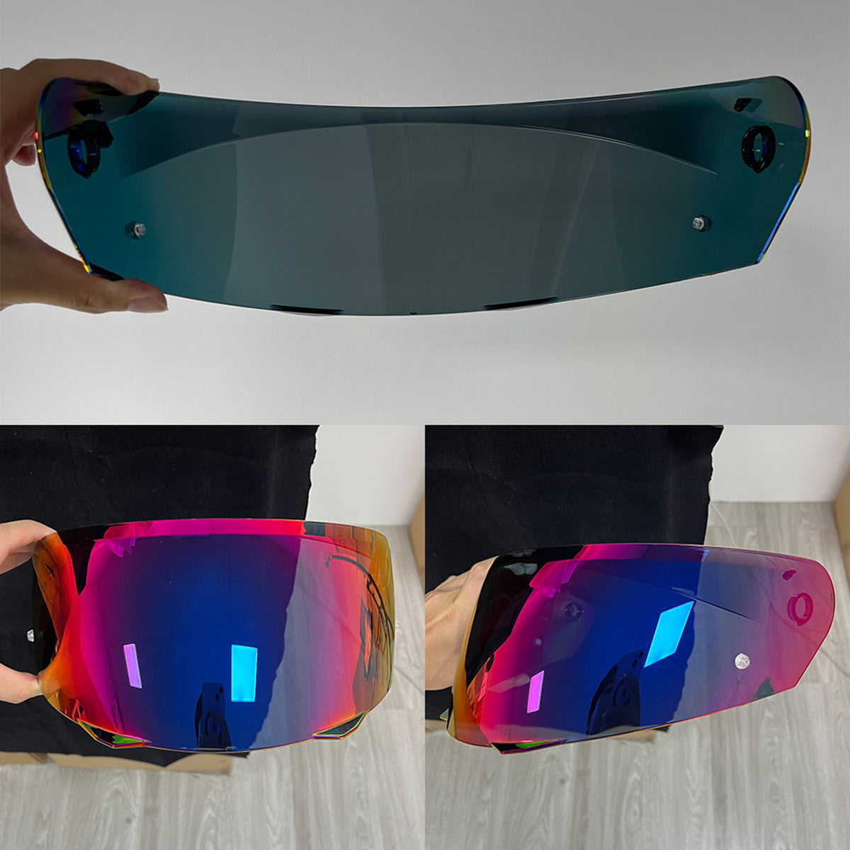 For HJC i90 i91 Replacement Visor (HJ33) – Tinted & Spectra Mirror Finishes - Daytime Use Series