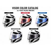 For HJC i90 i91 Replacement Visor (HJ33) – Light Tint Finishes / Clear - Day & Night Use Series