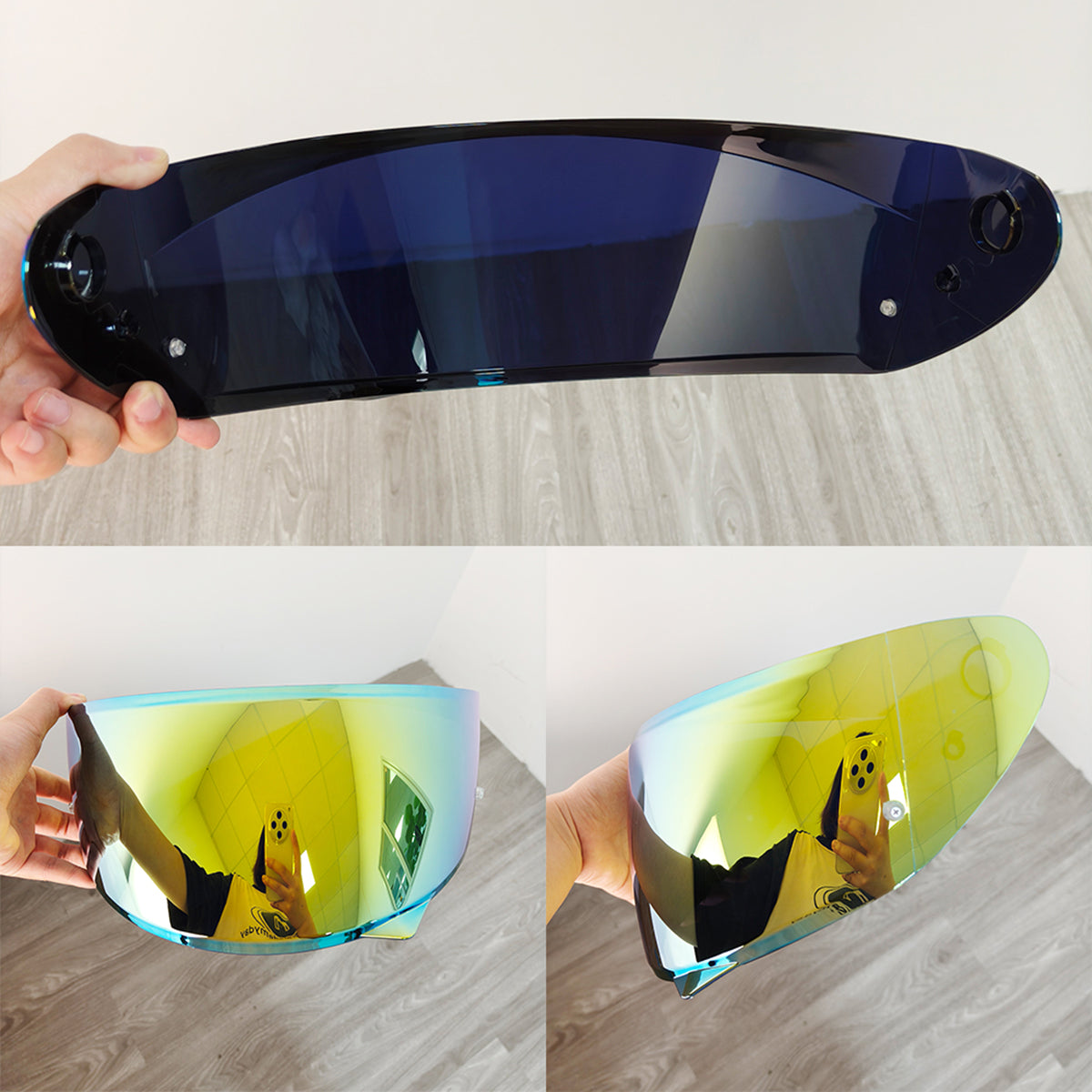 For HJC C10 Replacement Visor (HJ34P) – Tinted & Spectra Mirror Finishes - Daytime Use Series