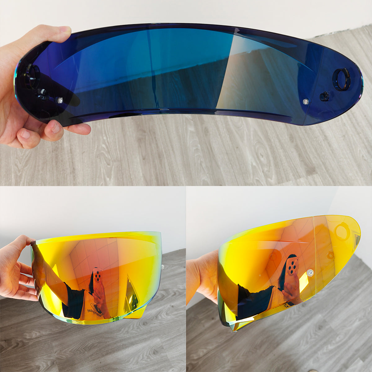 For HJC RPHA 1 Replacement Visor (HJ35) – Tinted & Spectra Mirror Finishes - Daytime Use Series